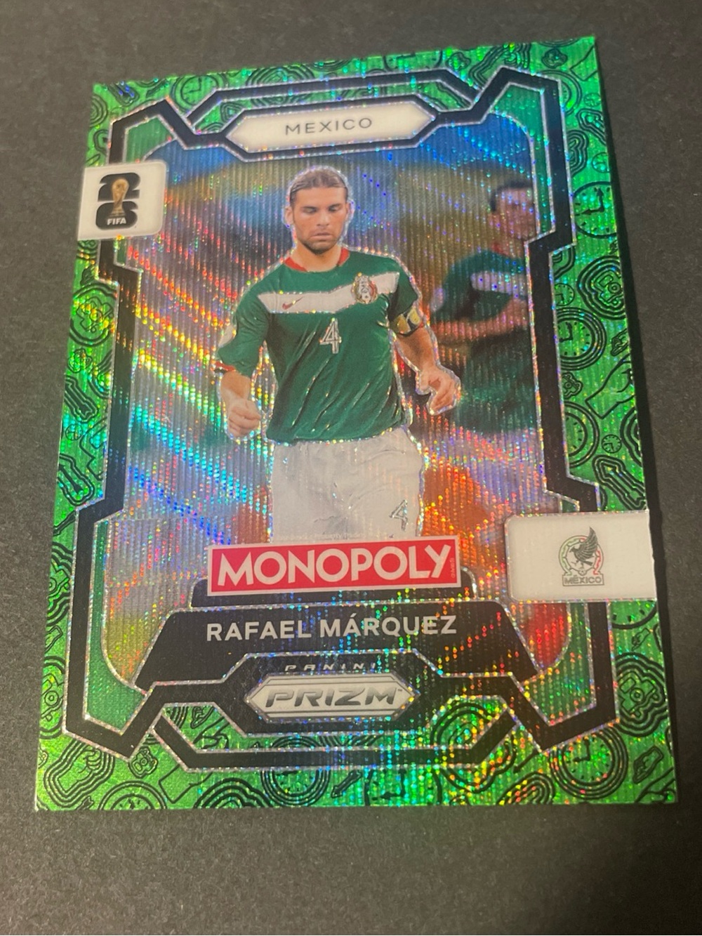 2026 Panini Prizm Monopoly Fifa World Cup - Rafael Marquez #57 Green Wave Card